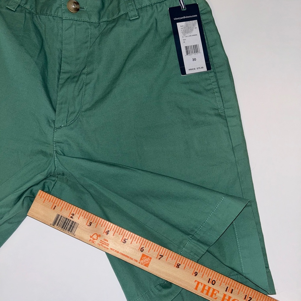 NWT Vineyard Vines Club Short men’s flat front 9” chino‎ shorts, green size 30 - Picture 6 of 9
